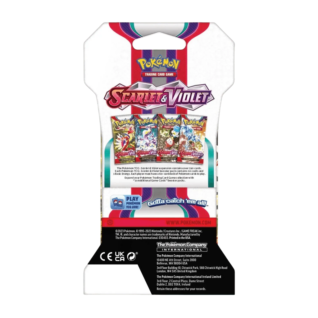 Pokemon TCG - Scarlet & Violet - Base Set - Sleeved Booster Pack