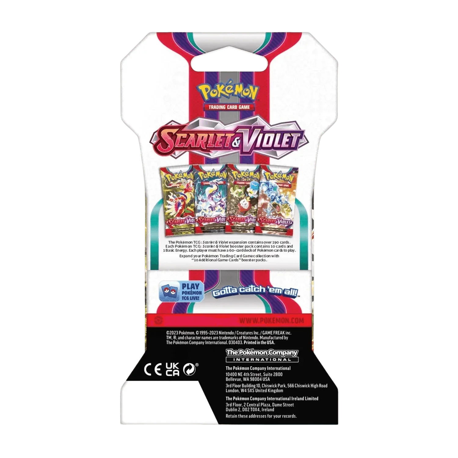 Pokemon TCG - Scarlet & Violet - Base Set - Sleeved Booster Pack