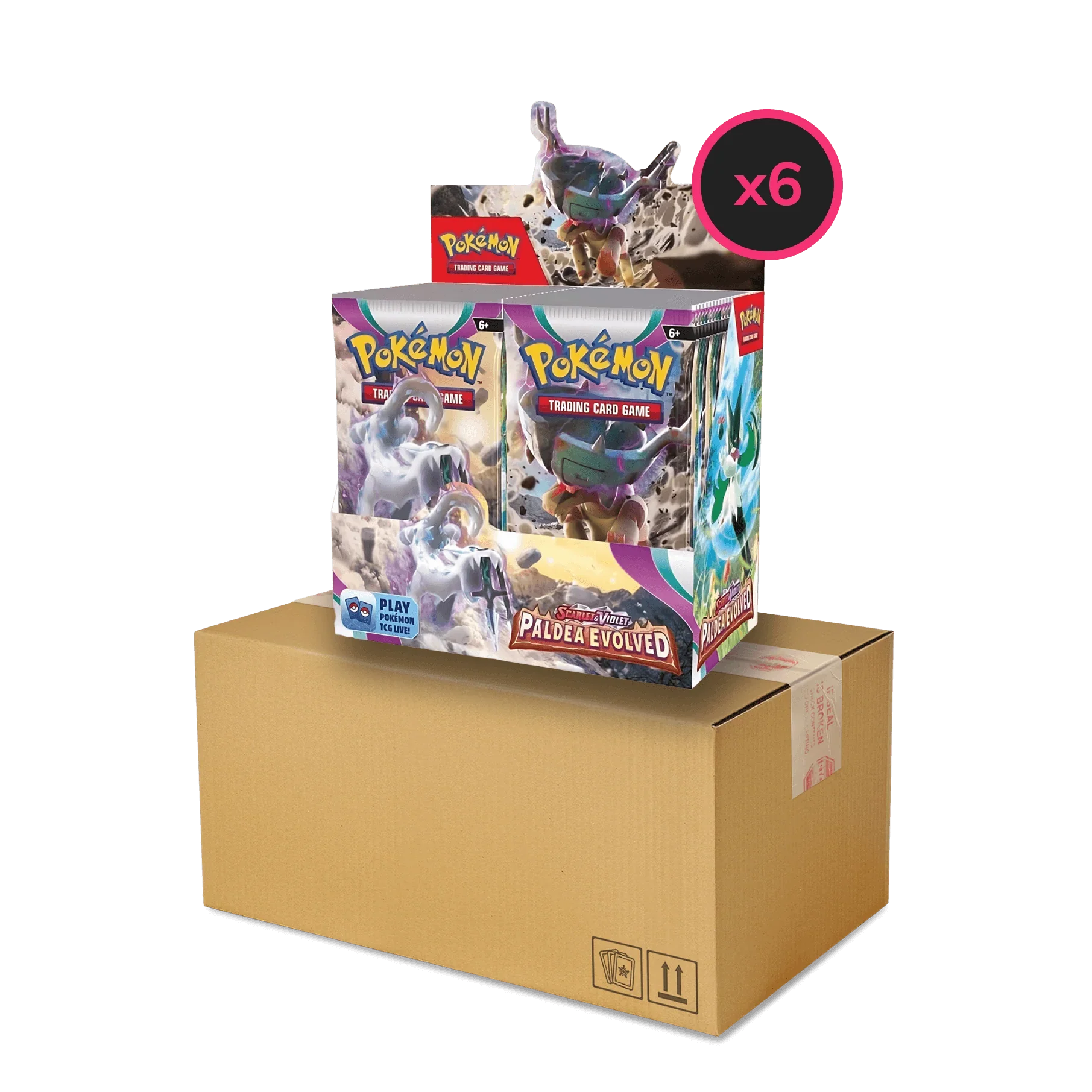 Pokemon TCG - Scarlet & Violet - Paldea Evolved Display Case (6x Booster Boxes)