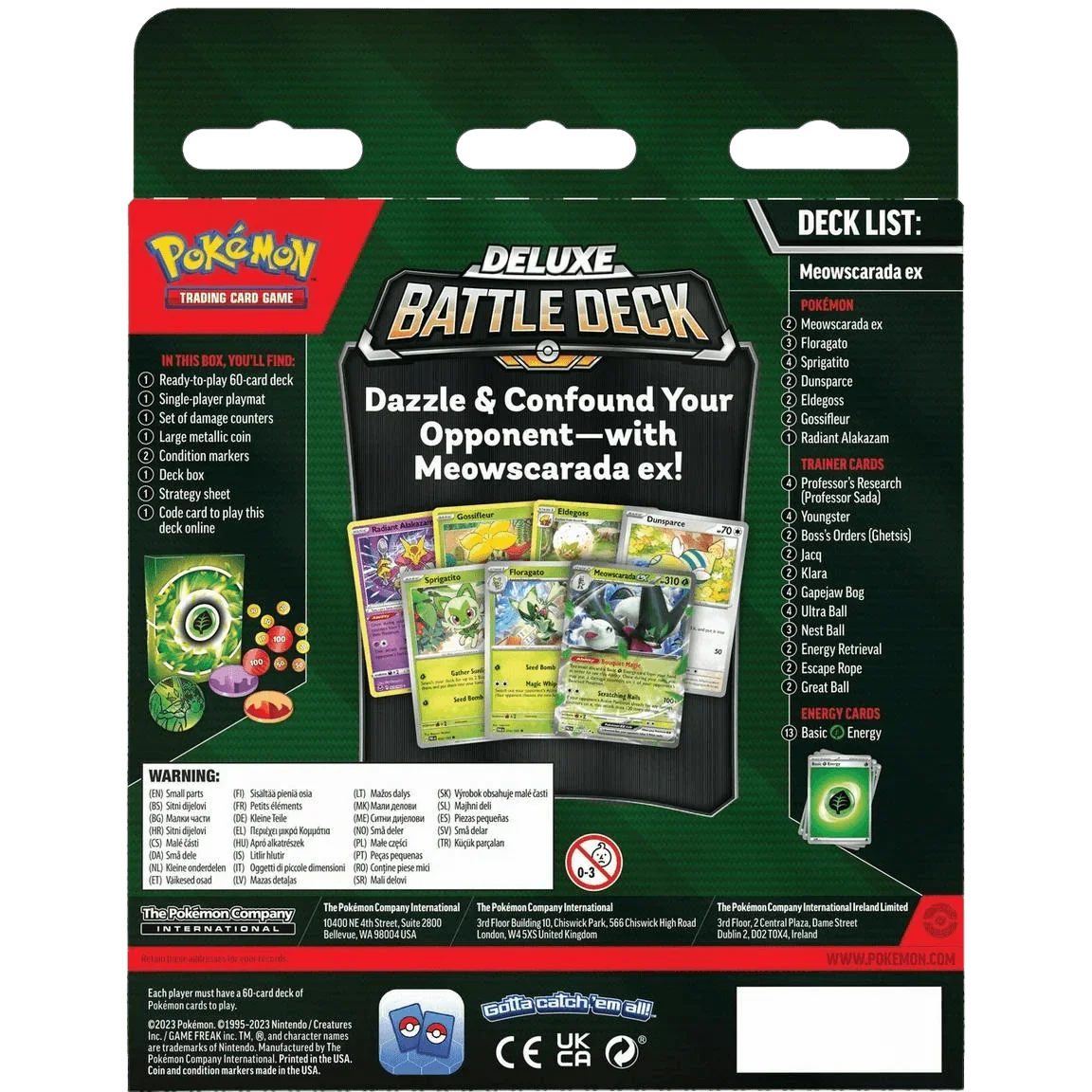 Pokemon TCG - Scarlet & Violet - Deluxe Battle Deck - Meowscarada ex