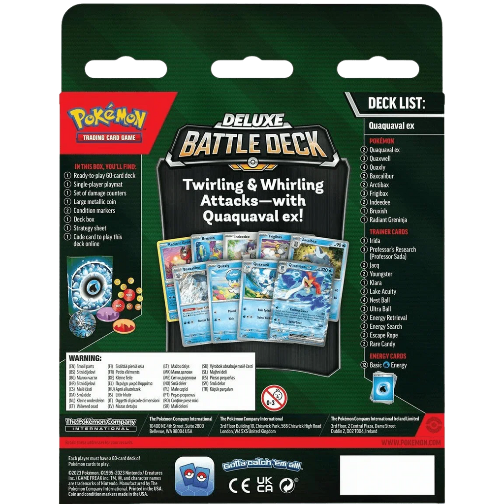 Pokemon TCG - Scarlet & Violet - Deluxe Battle Deck - Quaquaval ex