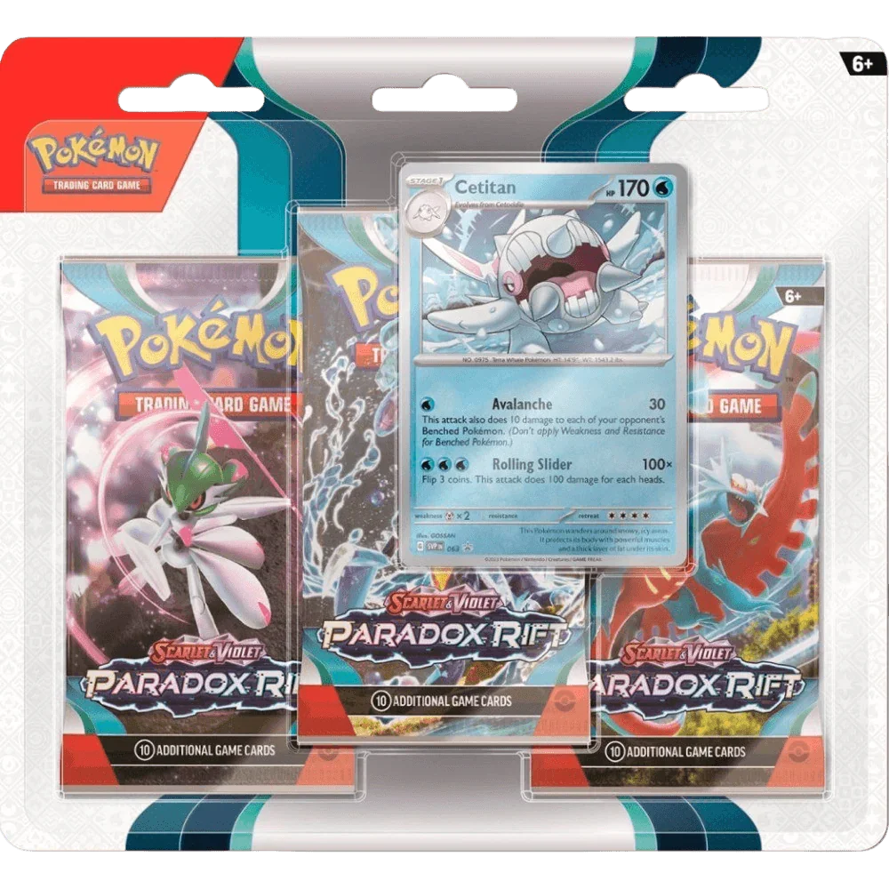 Pokemon TCG - Scarlet &amp; Violet - Paradox Rift - 3-Pack Blisters