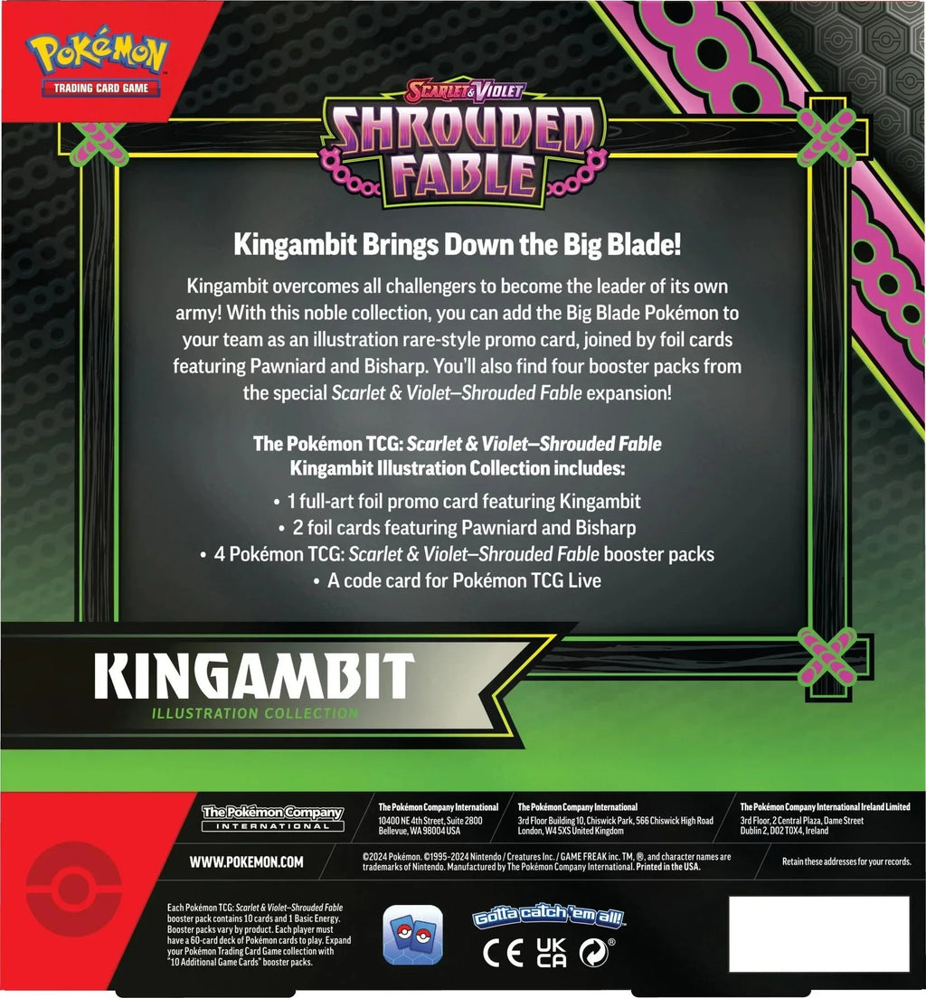 Pokemon TCG - Scarlet & Violet - Shrouded Fable - Kingambit Illustration Collection Box