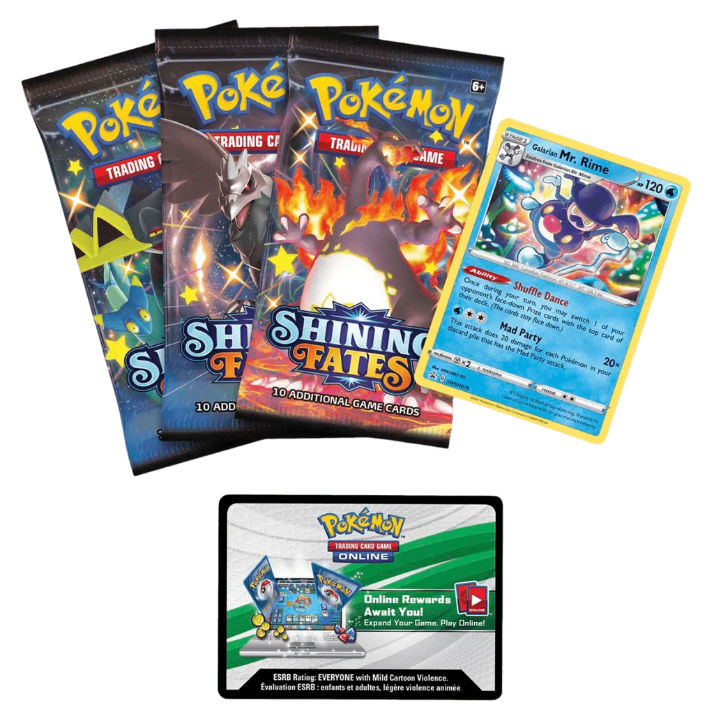 Pokemon TCG - Sword & Shield - Shining Fates - Mad Party Pin Collection Box - Galarian Mr. Rime