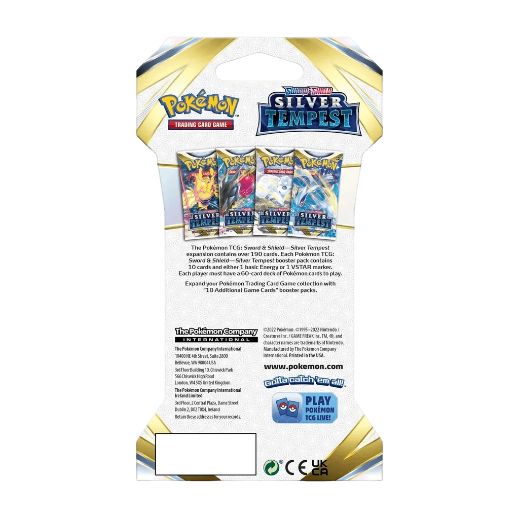 Pokemon TCG - Sword & Shield - Silver Tempest - Sleeved Booster Pack