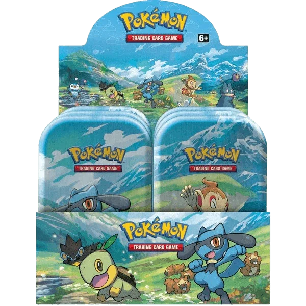 Pokemon TCG - Sword & Shield - Sinnoh Stars - Mini Tin - Display Case (10x Tins)