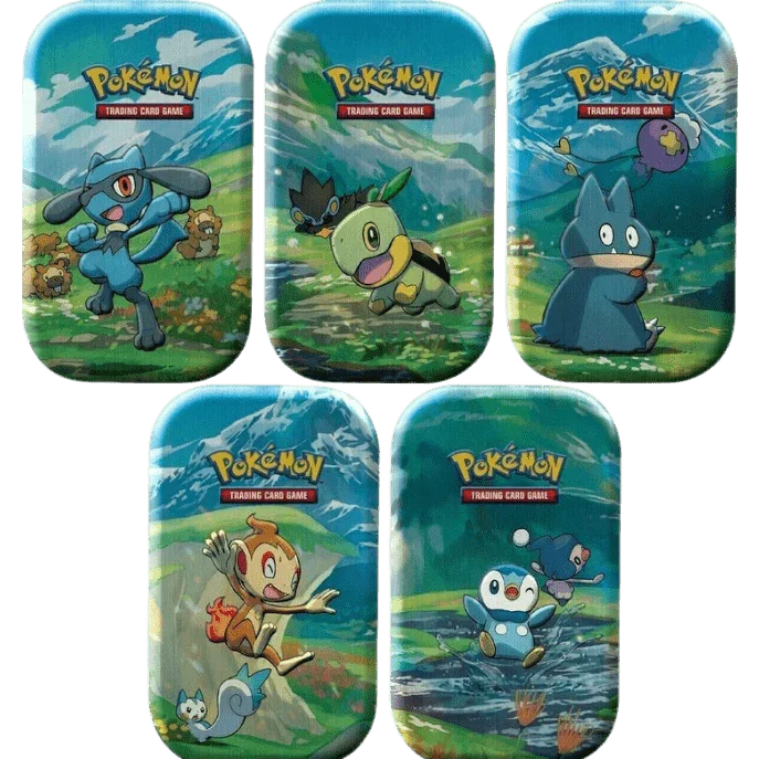 Pokemon TCG - Sword & Shield - Sinnoh Stars - Mini Tin - Display Case (10x Tins)