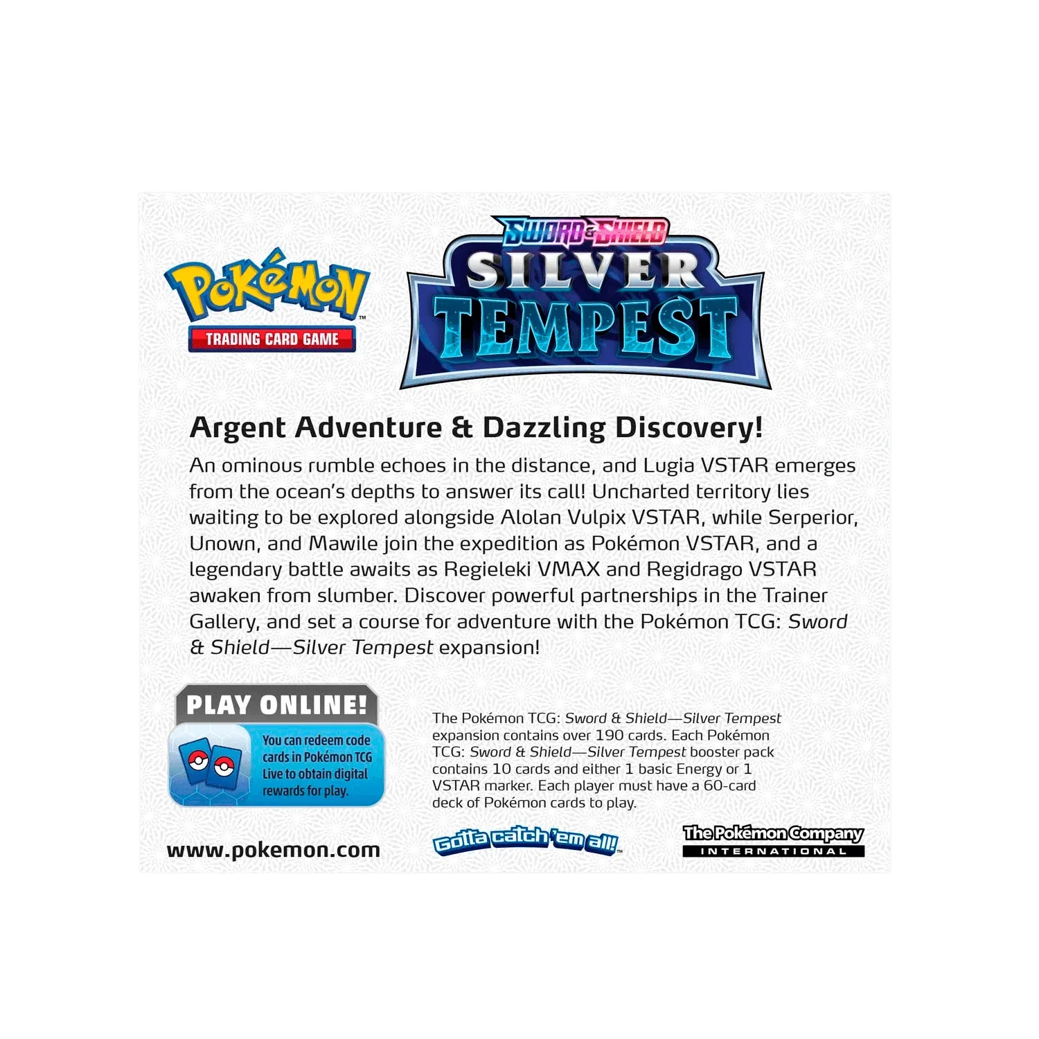 Pokemon TCG - Sword & Shield - Silver Tempest - Booster Box (36x Packs)