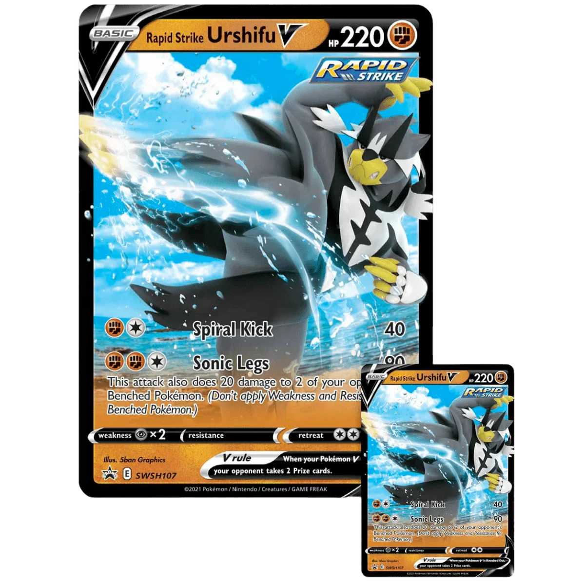 Pokemon TCG - Sword & Shield - Urshifu V Collection Box - Rapid Strike