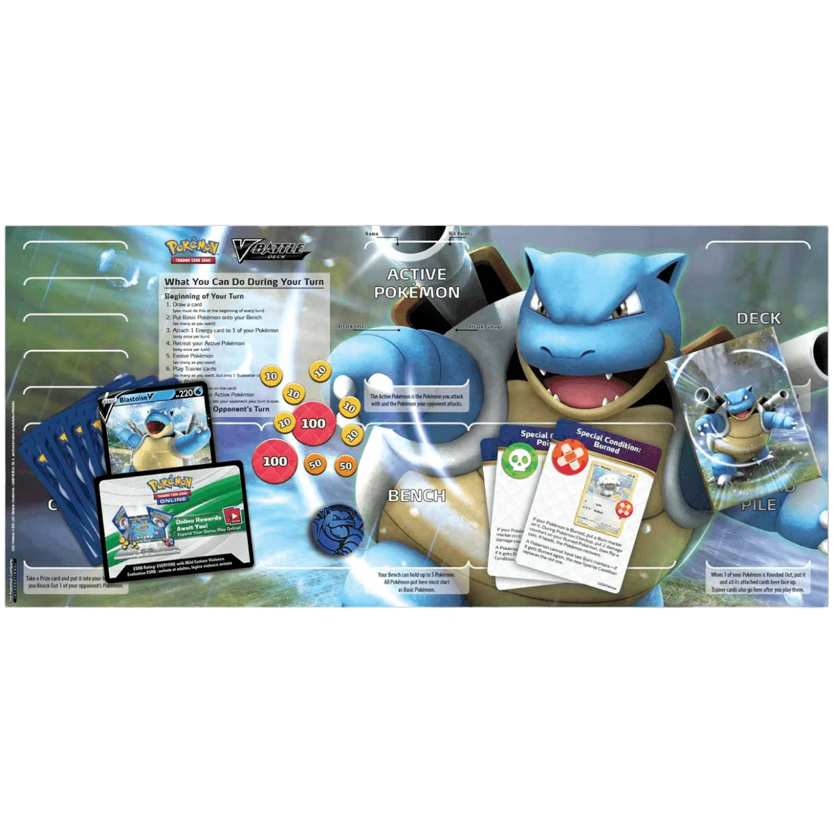 Pokemon TCG - Sword & Shield - Venusaur vs Blastoise V Battle Deck