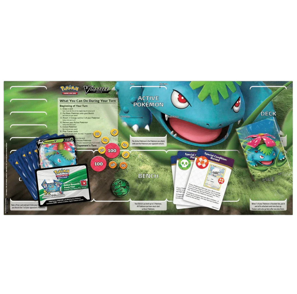 Pokemon TCG - Sword &amp; Shield - Venusaur vs Blastoise V Battle Deck