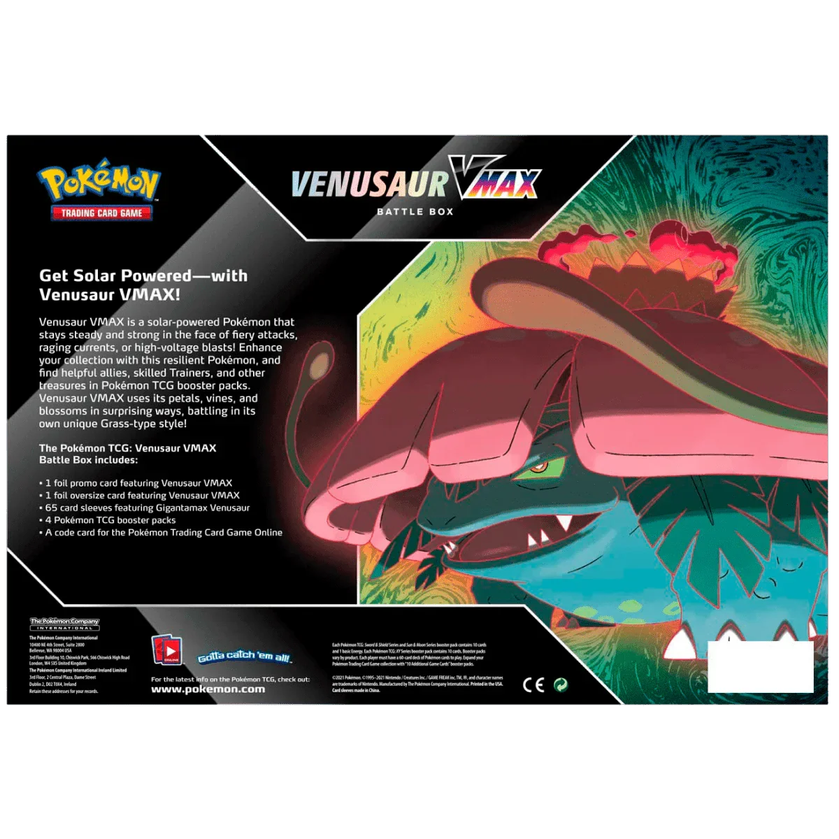 Pokemon TCG - Sword & Shield - Venusaur VMAX Battle Box