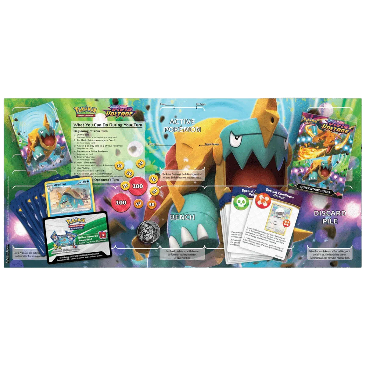 Pokemon TCG - Sword & Shield - Vivid Voltage - Drednaw Theme Deck