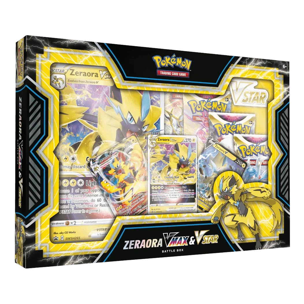Pokemon TCG - Sword & Shield - Zeraora VMAX & VSTAR Battle Box