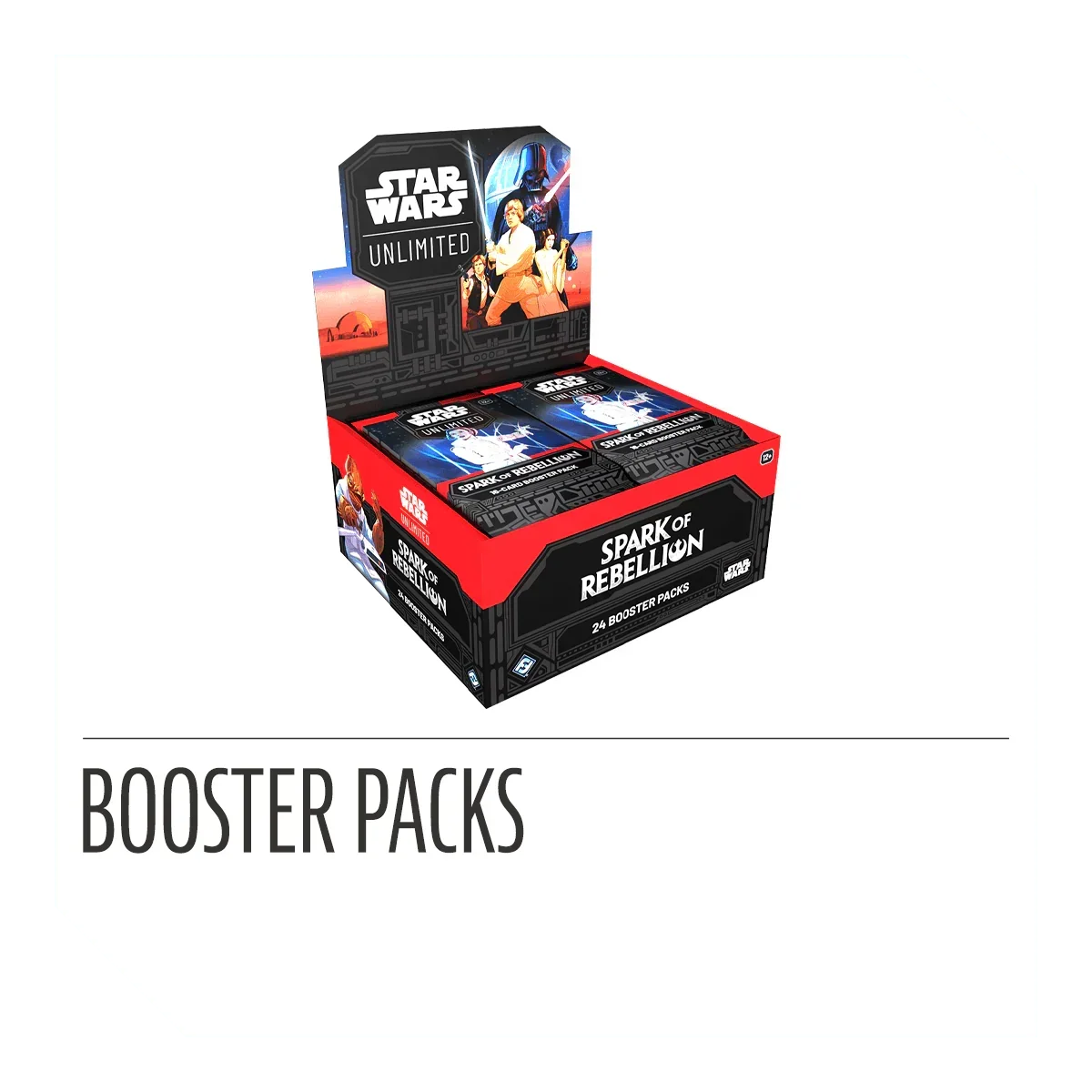 Star Wars: Unlimited - Spark of Rebellion - Display Case (6x Booster Boxes)