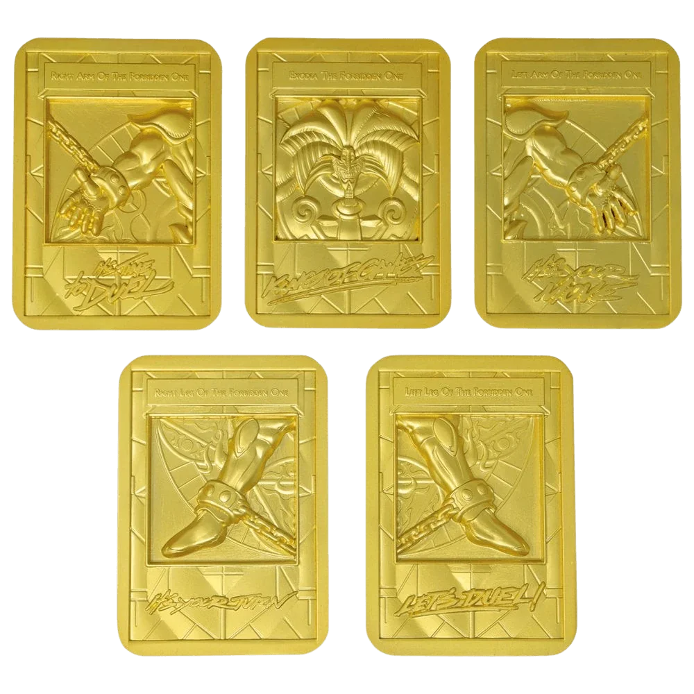 Yu-Gi-Oh! - Exodia the Forbidden One - 24k Gold Plated Ingot Set (Limited Edition)